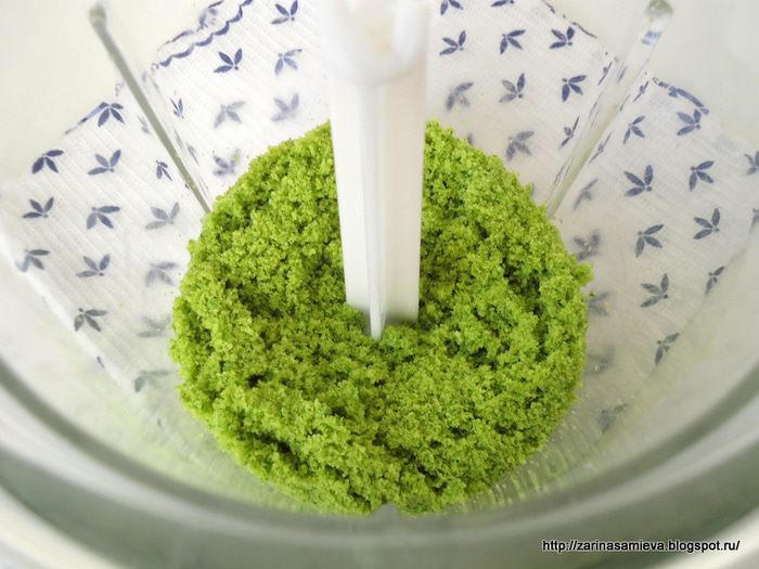 Пирожное Шпинат-малина