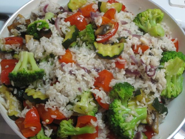 Овощное ассорти с рисом