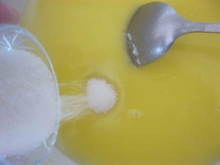 Пирог-плюшка с заварным кремом