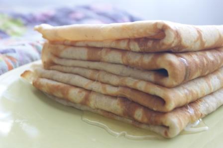 Блинчики из гречневой муки с коньяком