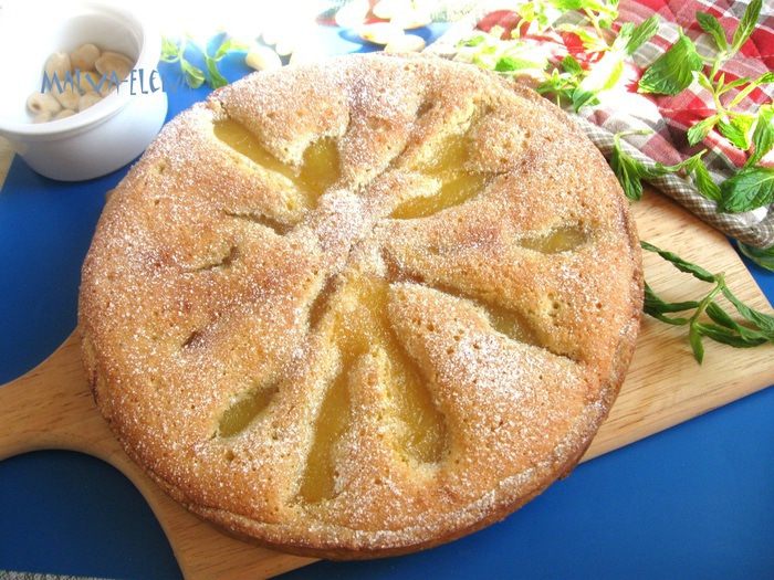 Тарт с франжипаном и карамелизованной грушей    