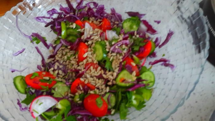 Весенний салат в пост