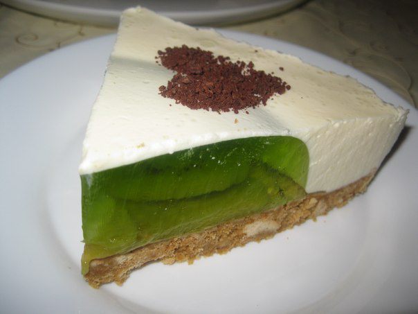 Торт из киви желейный