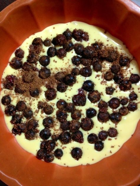 Ягодный пирог на сметане