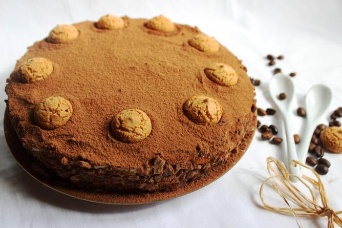 Торт &amp;quot;Амаретти&amp;quot; с заварным сметанным кремом