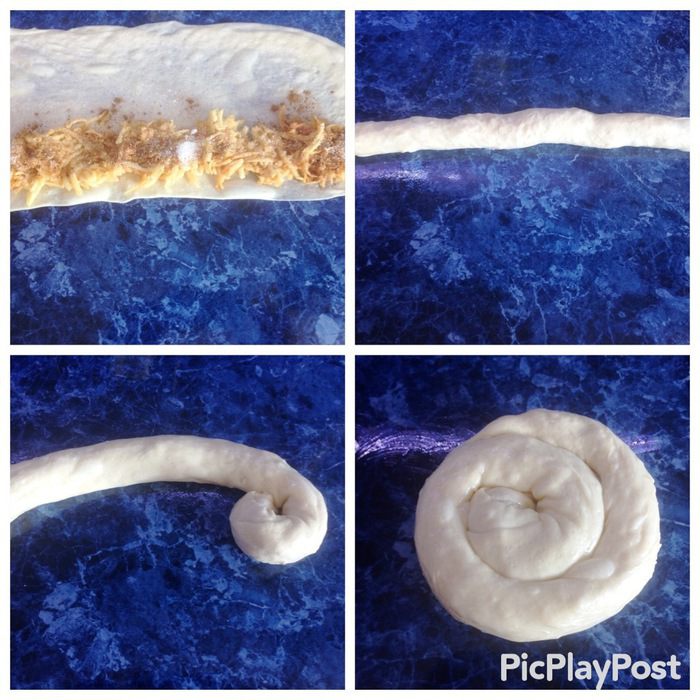 Плацинды с творогом и яблоком