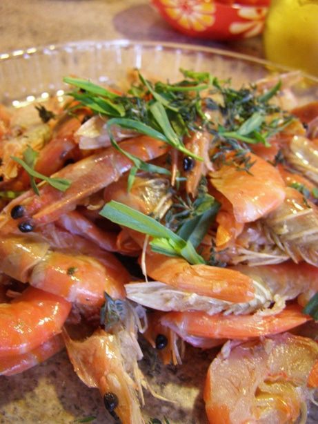 Креветки ко дню рождения