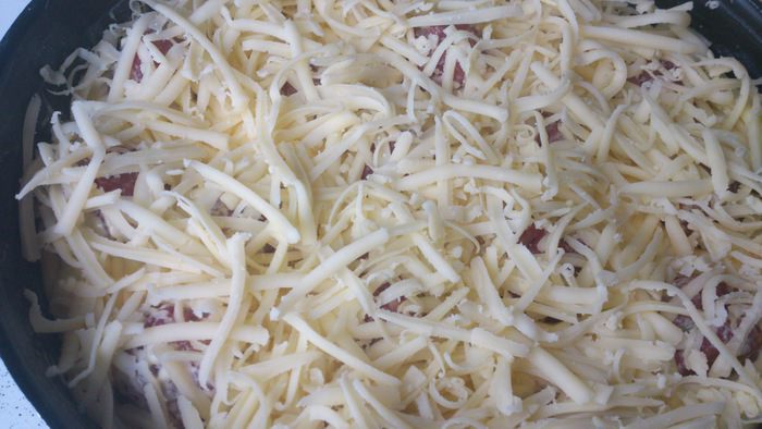 Заливной пирог с фрикадельками