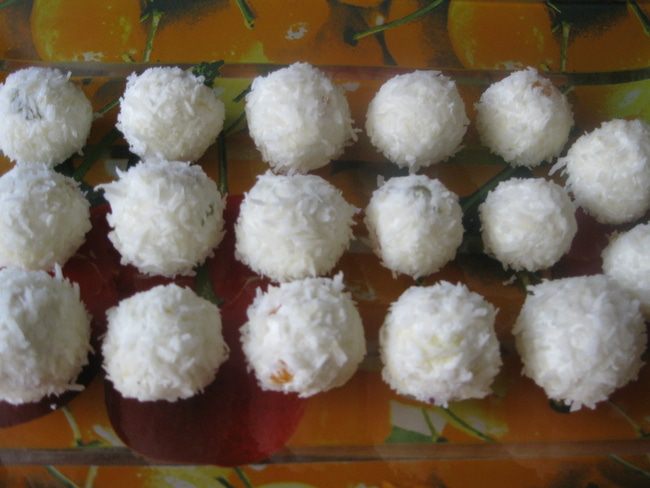 Конфеты творожно-мармеладные