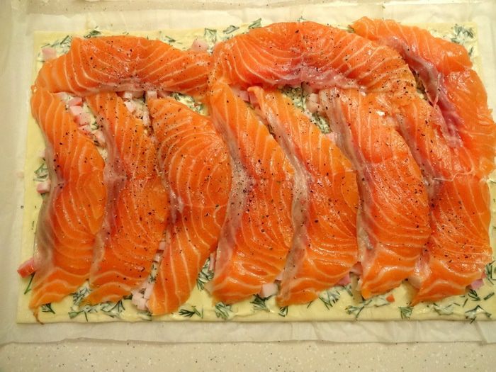 Рулет с форелью