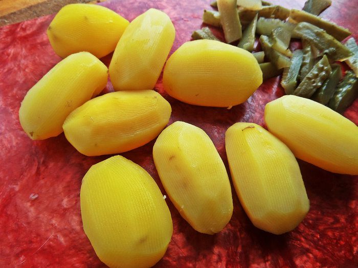 Постный картофельный салат