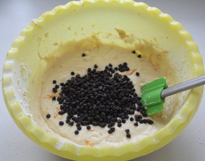  Апельсиновый кекс с шоколадом