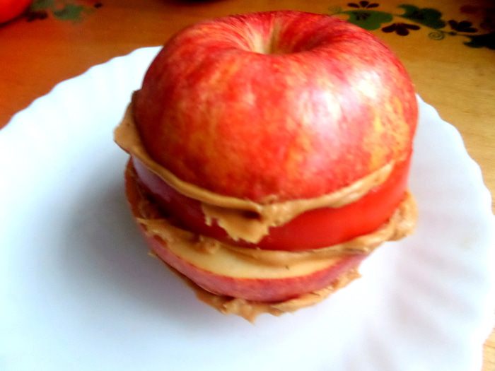 Новогодние сэндвичи из фруктов