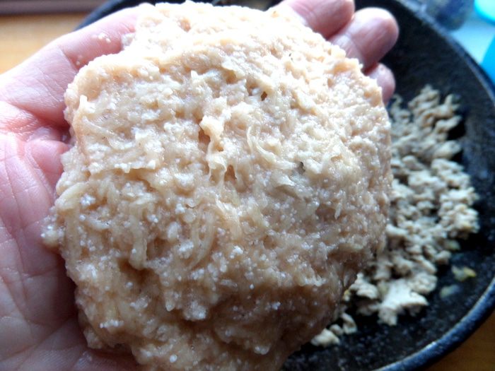 Драники с мясной начинкой