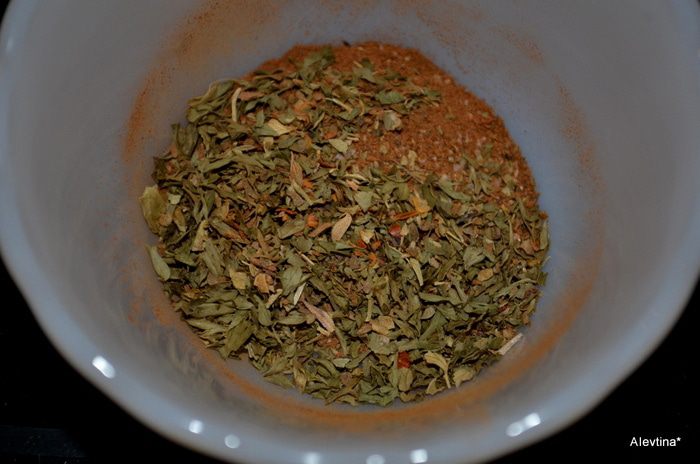 Стейк с корицей и чили перцем