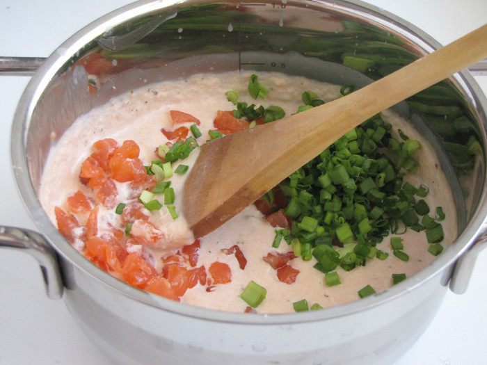 Мусс из копченого лосося