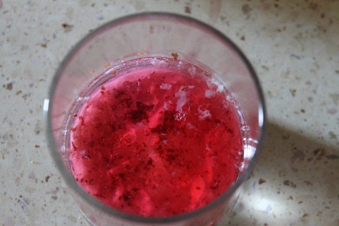 Каша из рисовых хлопьев с вишневым желе