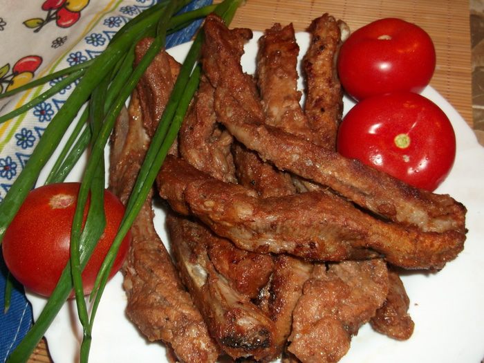 Свиные ребрышки по-канадски