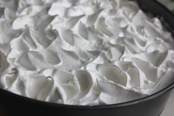 ТВОРОЖНЫЙ ТОРТ с меренгой