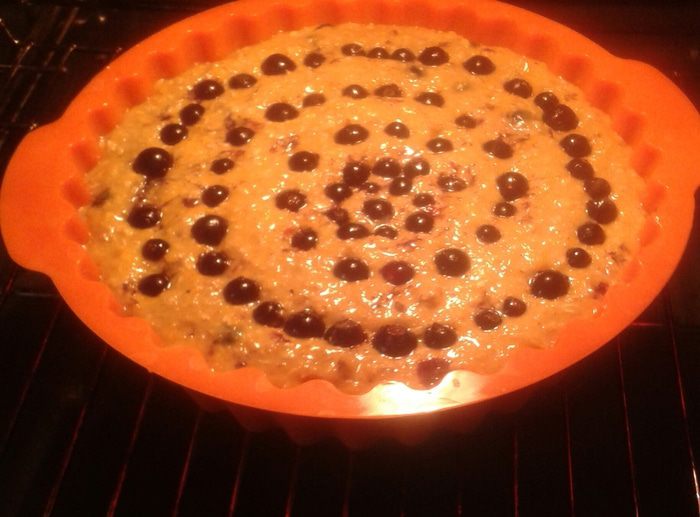 Тыквенный кекс со смородиной 