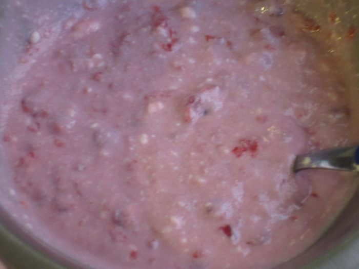 Заварные кольца с творожно-малиновым кремом