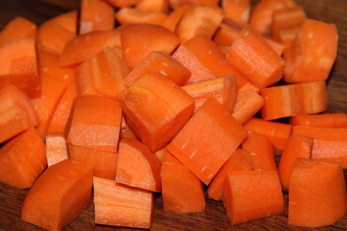 Суп-пюре из запеченной тыквы с перцами