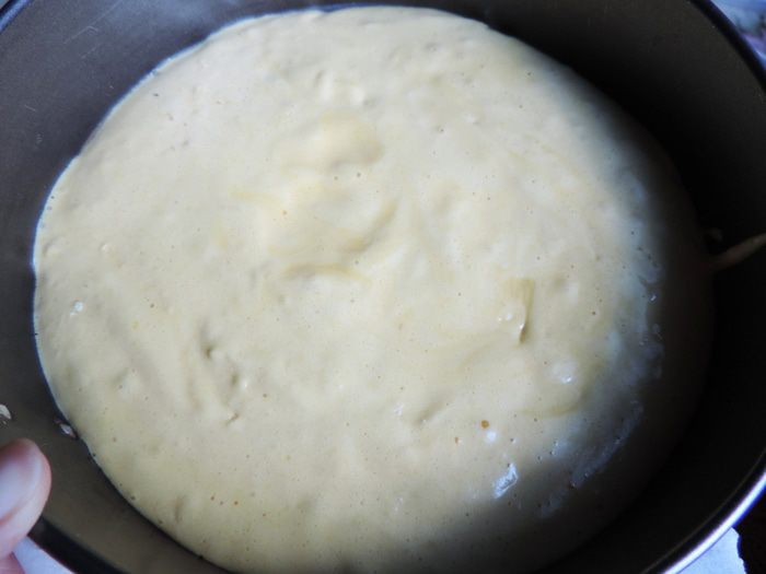 Почти идеальный белый бисквит (тепловой способ приготовления)