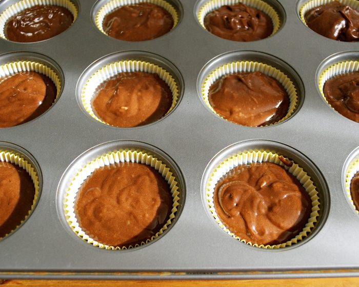 Капкейки на шоколадной пасте