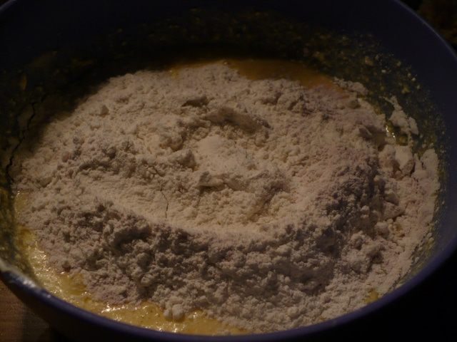 Кекс с яблоками