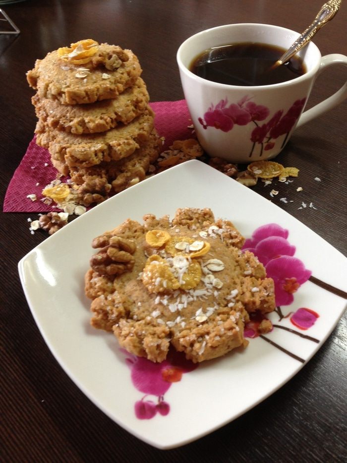 Печенье с кукурузными хлопьями &amp;quot;Вкусный микс&amp;quot;