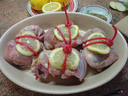 Спагетти с лимонным цыпленком