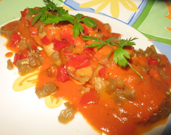 Картофель с овощами