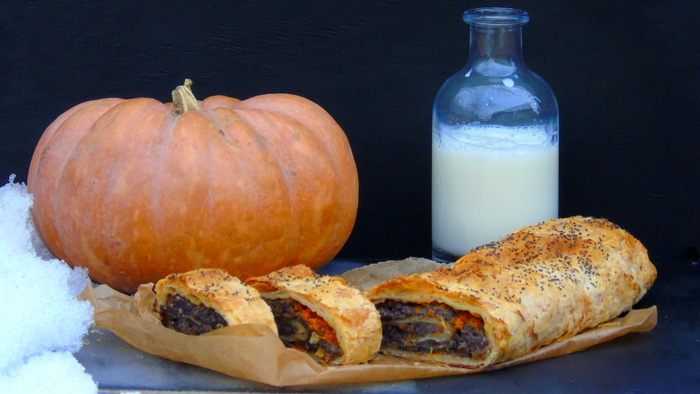 Рулет с тыквой и маком