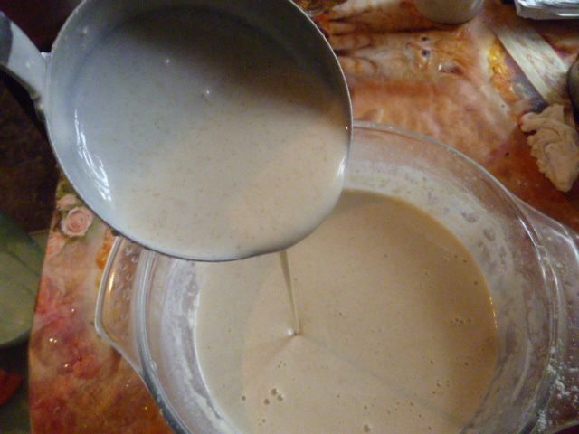 Блинный пирог с мясом 