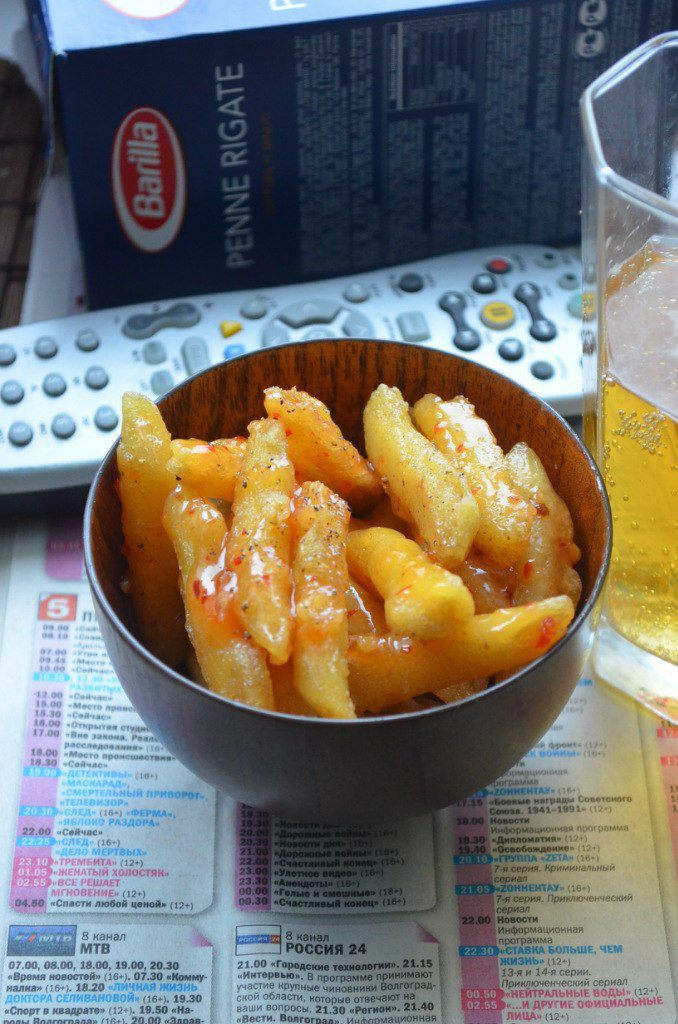 Макароны в пивном кляре