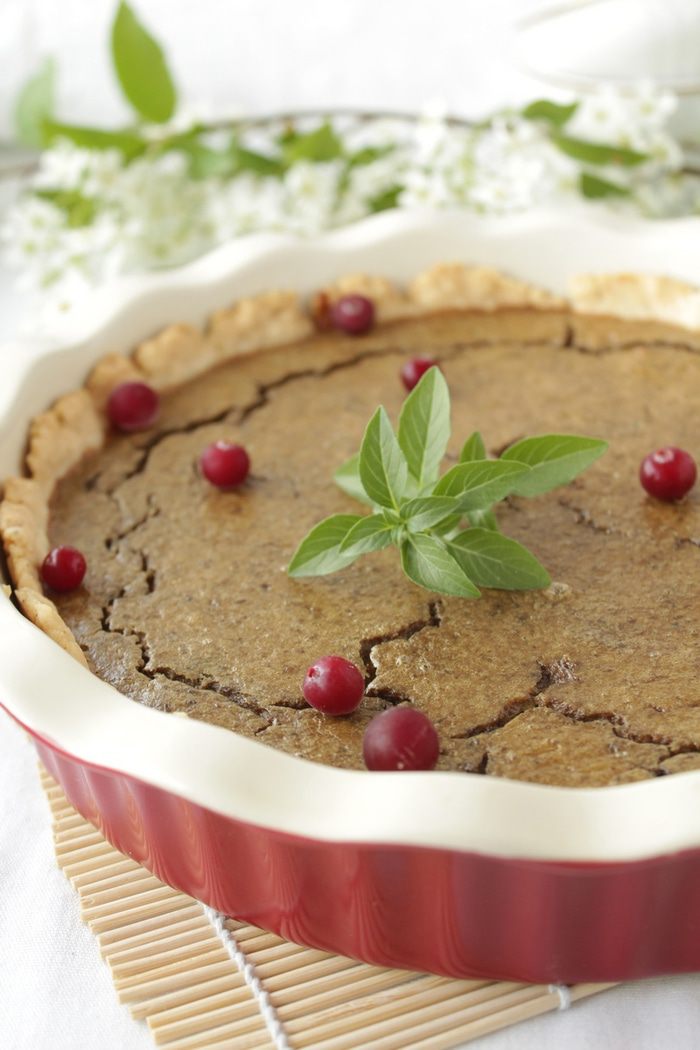  Пирог с печенью и вяленой клюквой