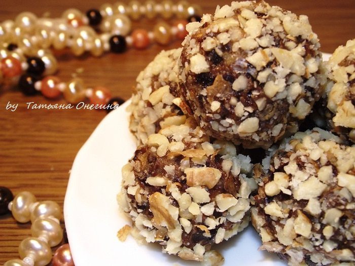 Домашние конфеты из сухофруктов