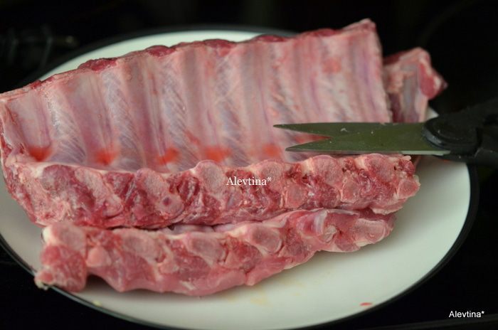 Свиные ребрышки со специями