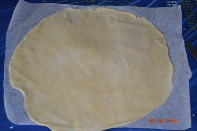  Галета с яблоками и малиной