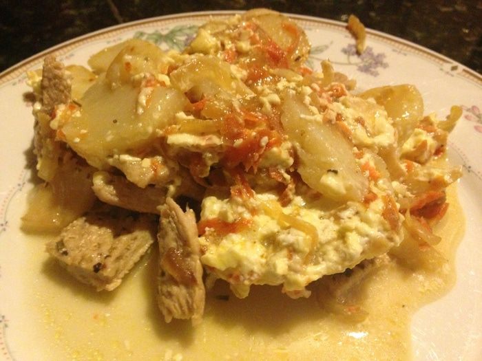 Свинина под &amp;quot;шубой&amp;quot; в духовке