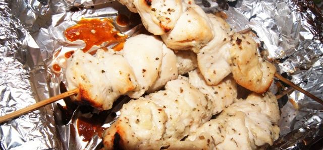 Куриные шашлычки в ананасовом маринаде