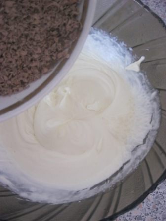 Шоколадный семифредо с мятным соусом