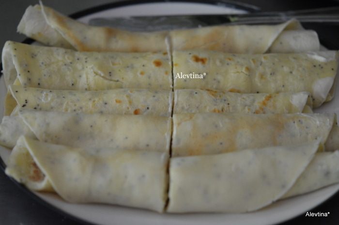 Блинчики со сливочным сыром