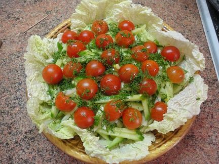 Свежий салат &amp;quot;Экспромт&amp;quot;