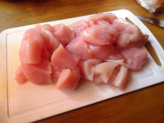 Курица с овощами 