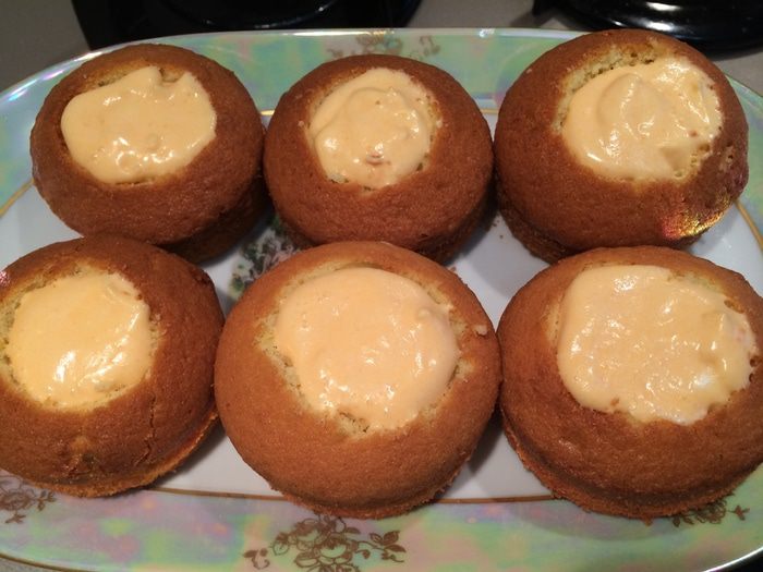 Апельсиново-имбирные капкейки с тыквенным сабайоном