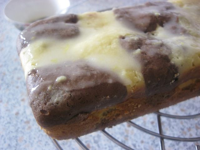 Шоколадно-лимонный кекс