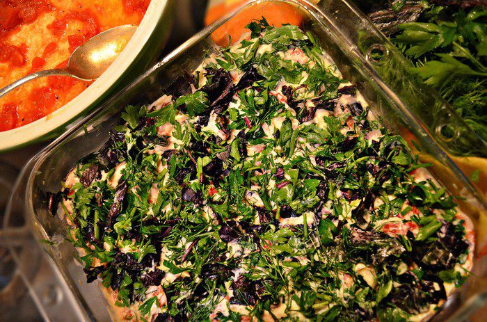 Пикантная закуска из баклажанов