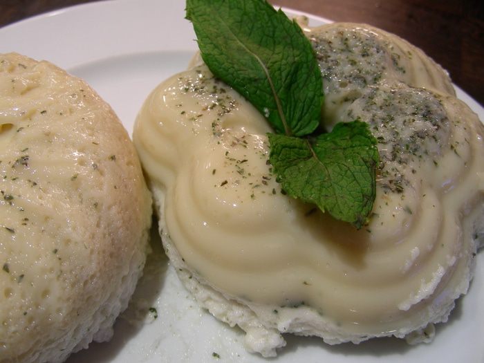 Легкий мятно-лимонный мусс-желе