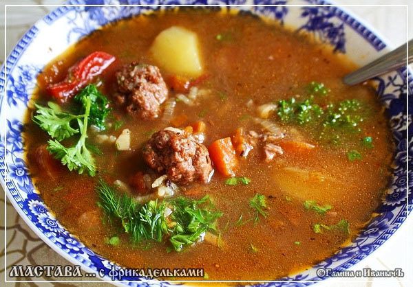 Суп &amp;quot;Мастава с фрикадельками&amp;quot;